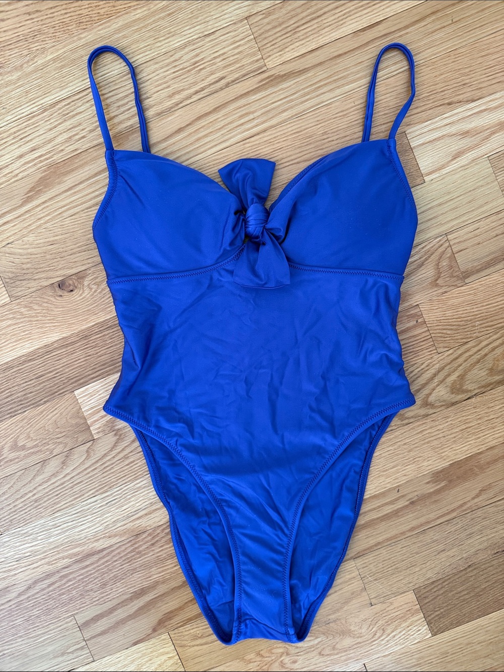 NWOT Sidway Swim Royal Blue High Cut Swimsuit size S